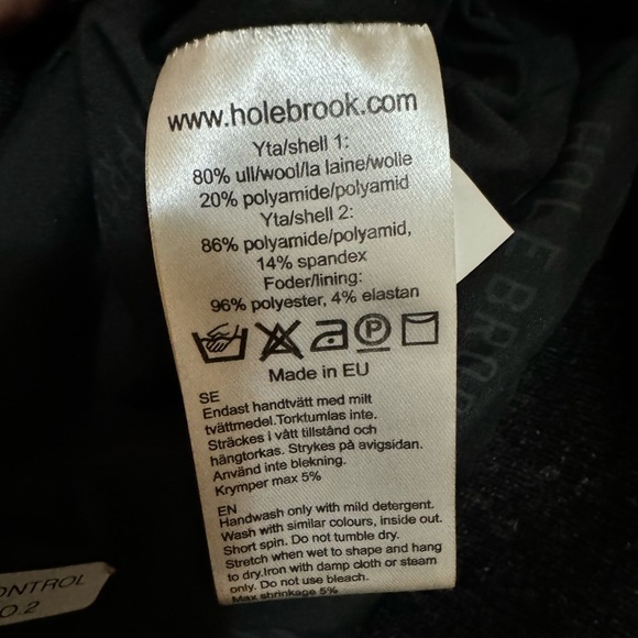 NWOT Holebrook Sweden Windproof Jacket M - Picture 7 of 8
